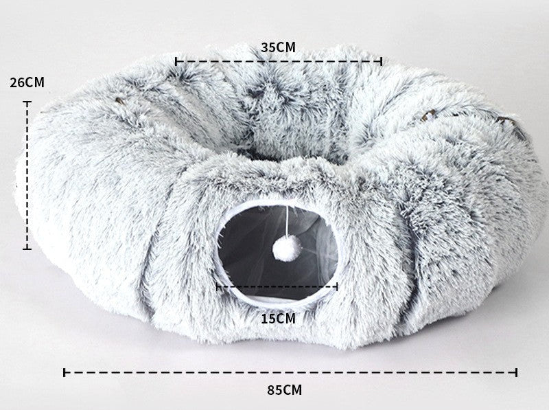tunnel-pour-chat-luxplay-gris-clair-dim