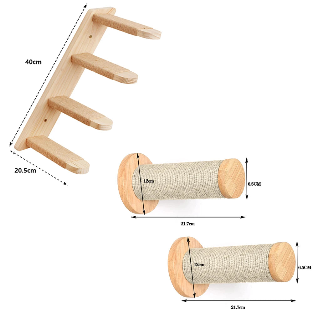 Arbre à Chat Mural Suspendu™ - Ronron-Toudou