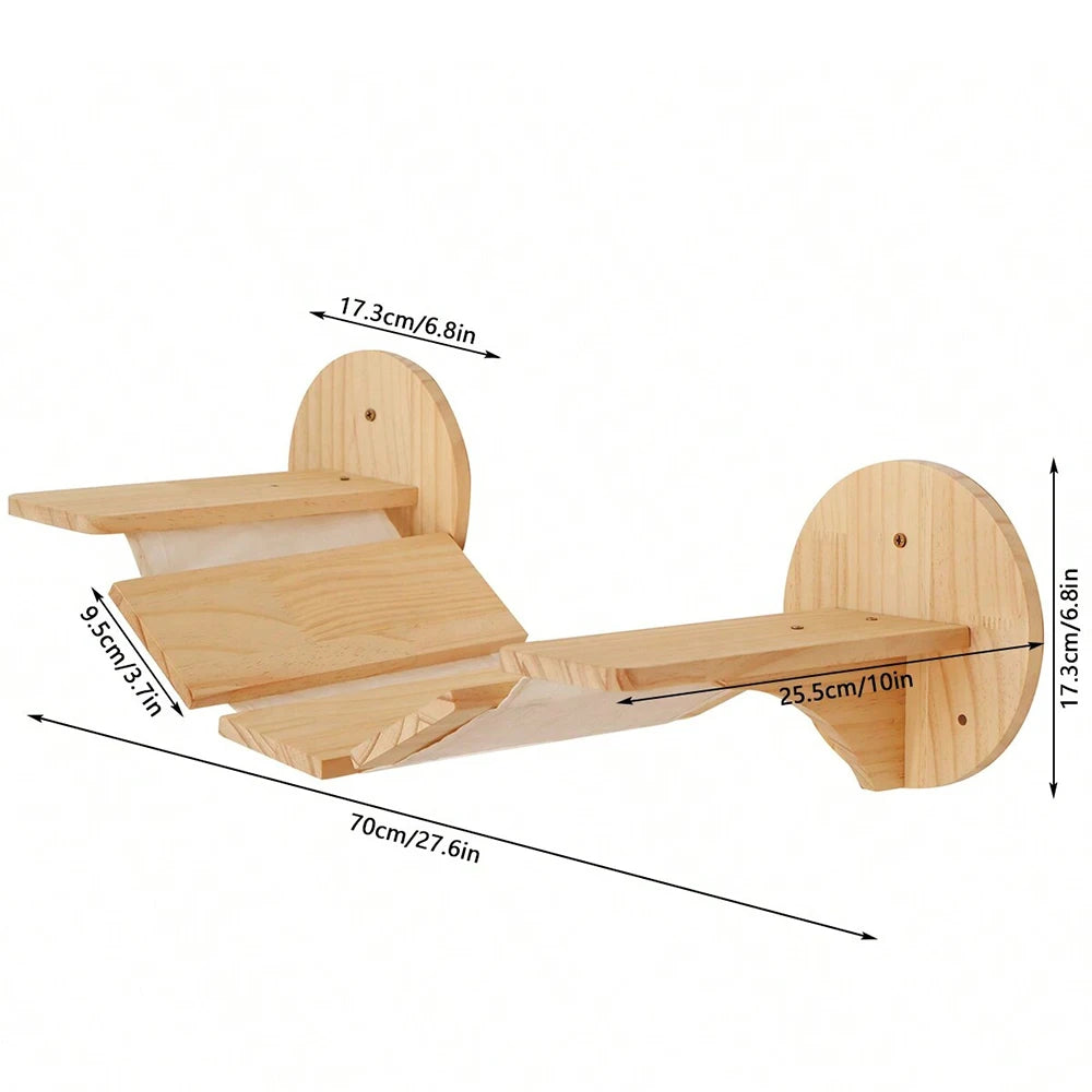 Arbre à Chat Mural Suspendu™ - Ronron-Toudou