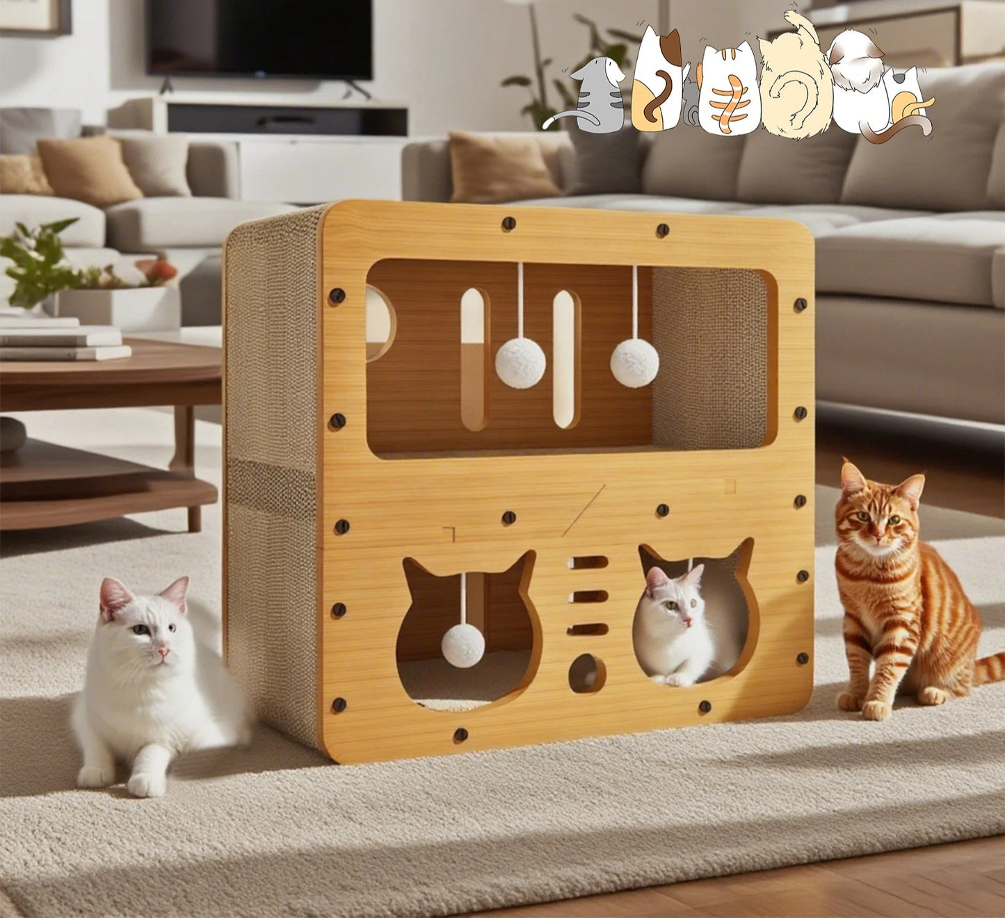 Griffoir chat - Couchette™ - Ronron-Toudou