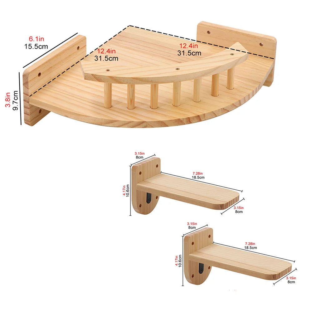 Arbre à Chat Mural Suspendu™ - Ronron-Toudou