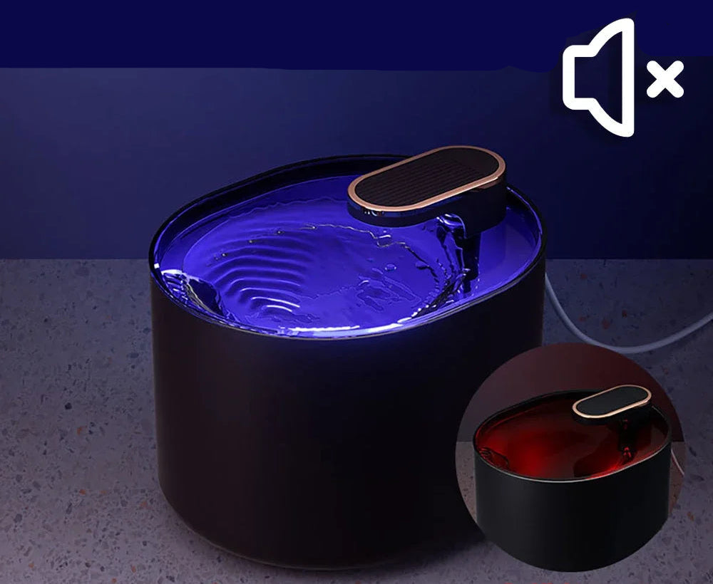 Fontaine a eau pour chat Led™ | Lumineuse 3L