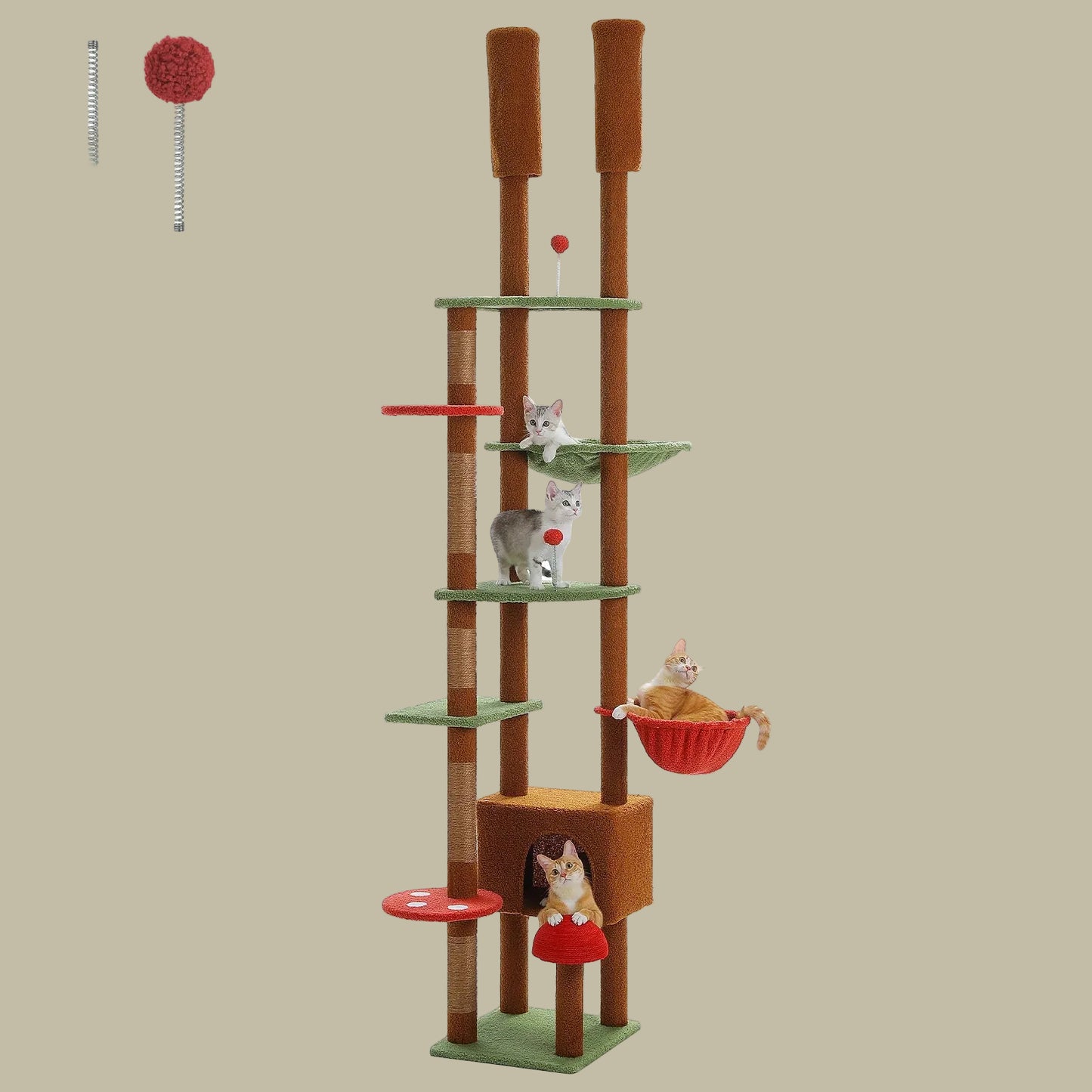 arbre-a-chat-bois-marron-vert-rouge-model