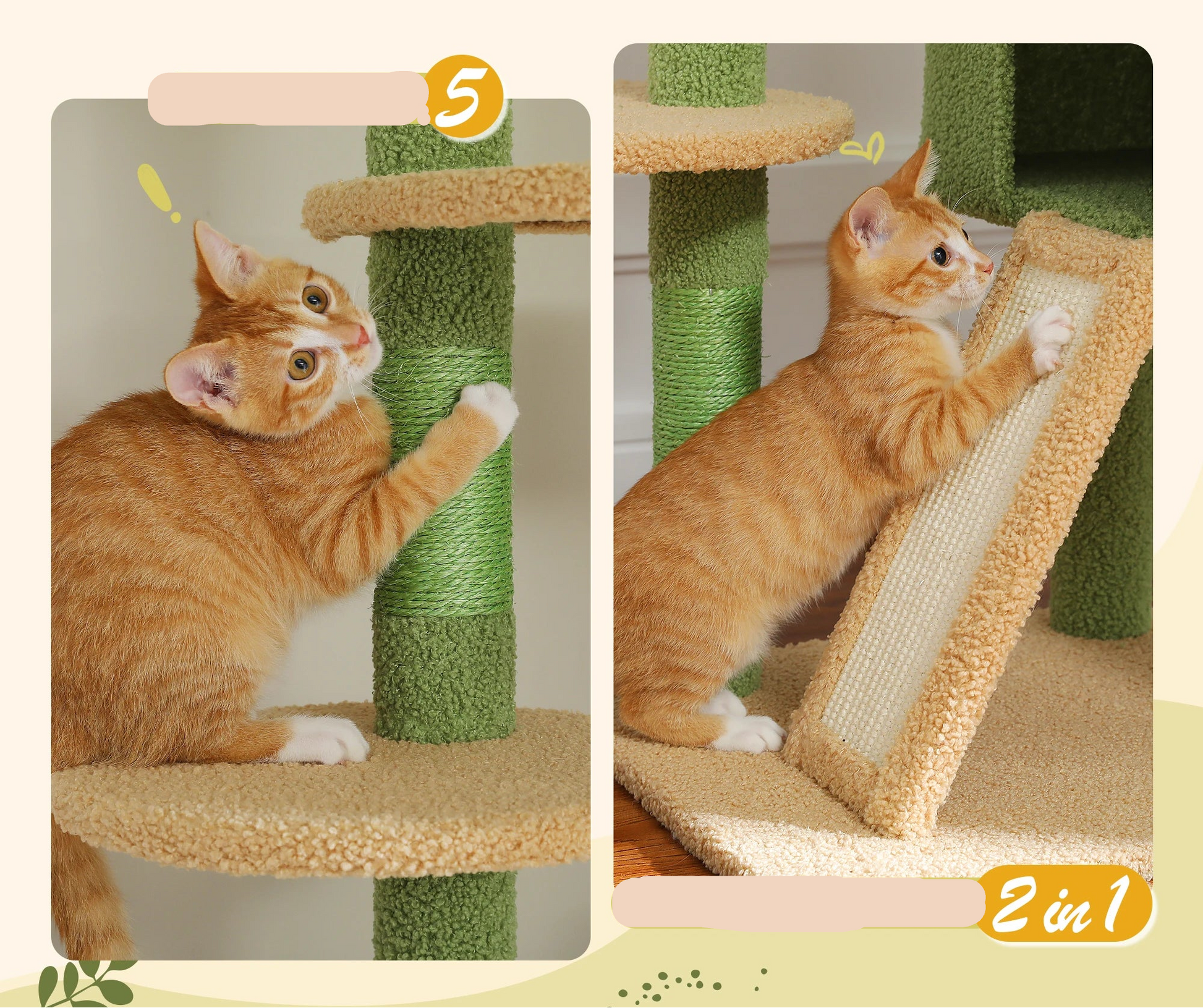 arbre-a-chat-bois-vert-beige-sisal