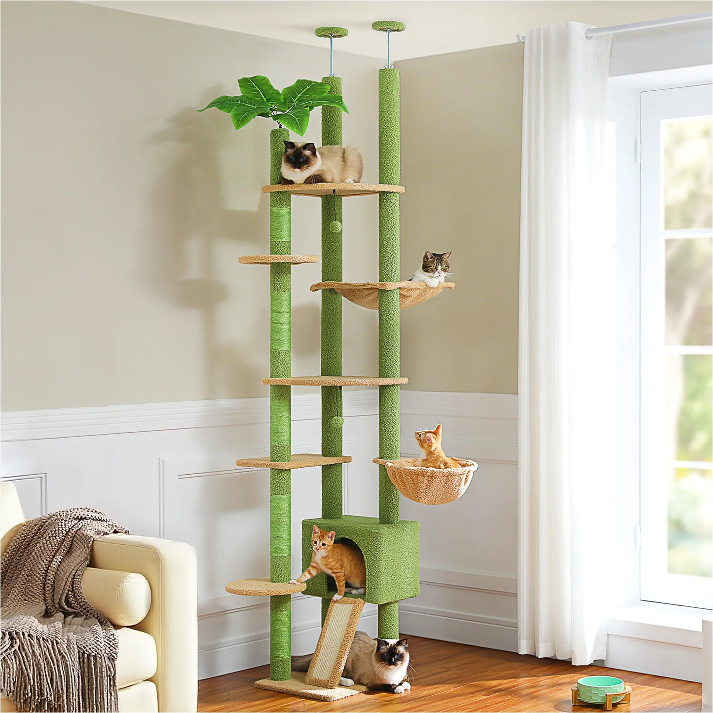 arbre-a-chat-bois-vert-beige