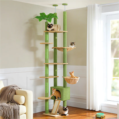 arbre-a-chat-bois-vert-beige