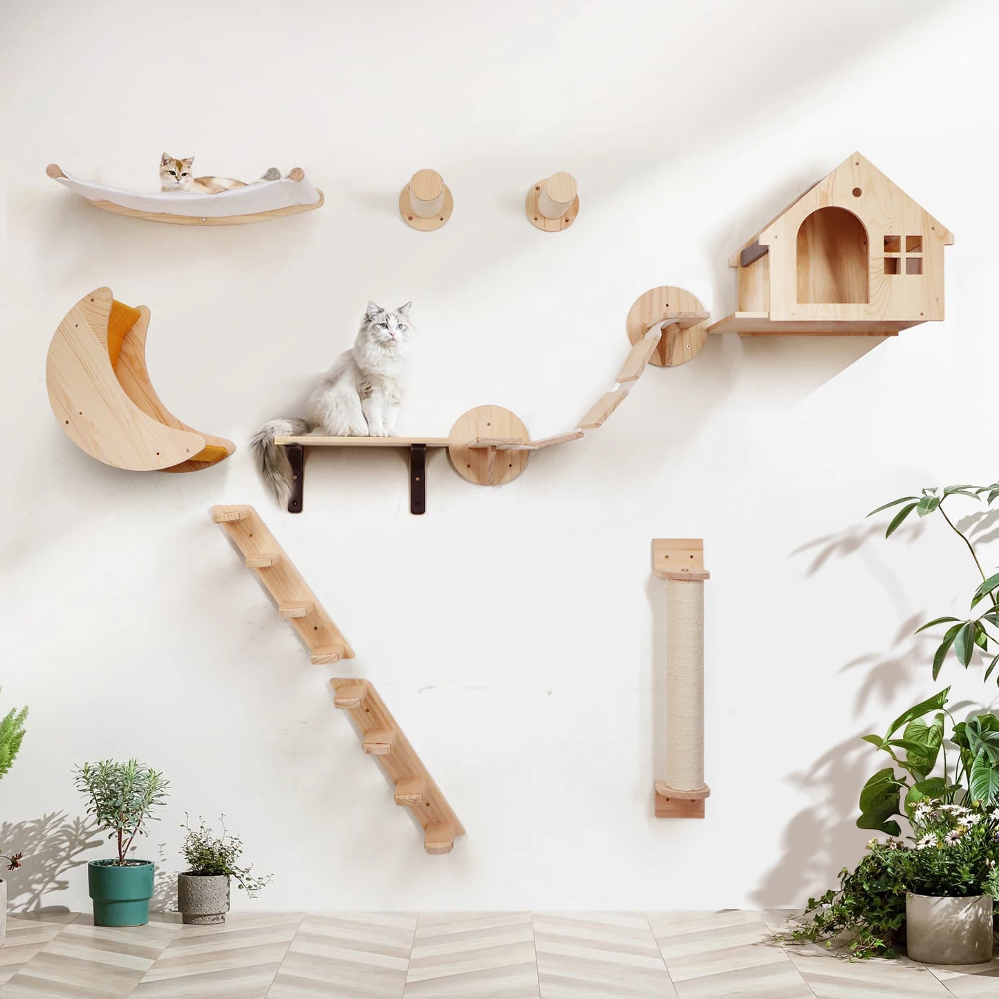Arbre à Chat Mural - Lescalade™ - Ronron-Toudou