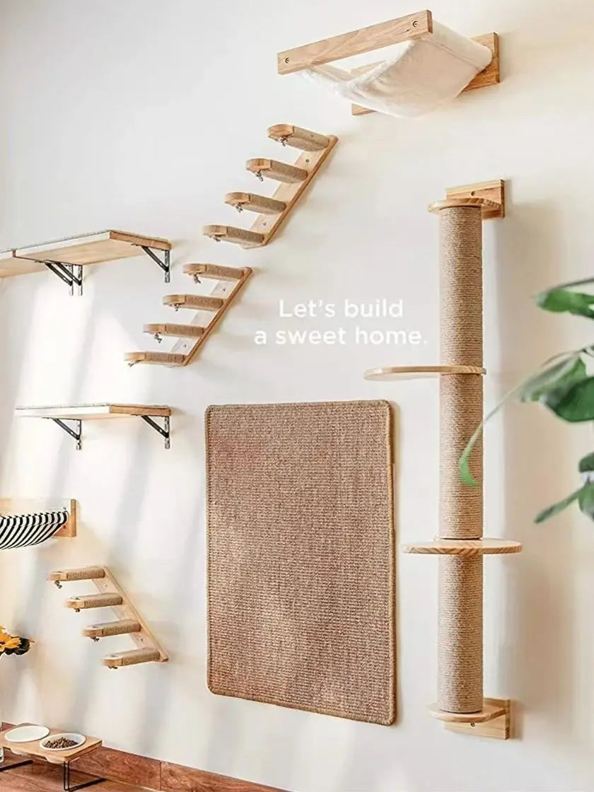 Arbre à Chat Mural Lexercice™ - Ronron-Toudou