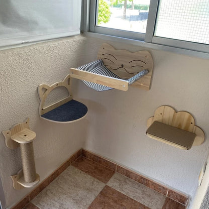 Arbre à Chat Mural Runing™ - Ronron-Toudou