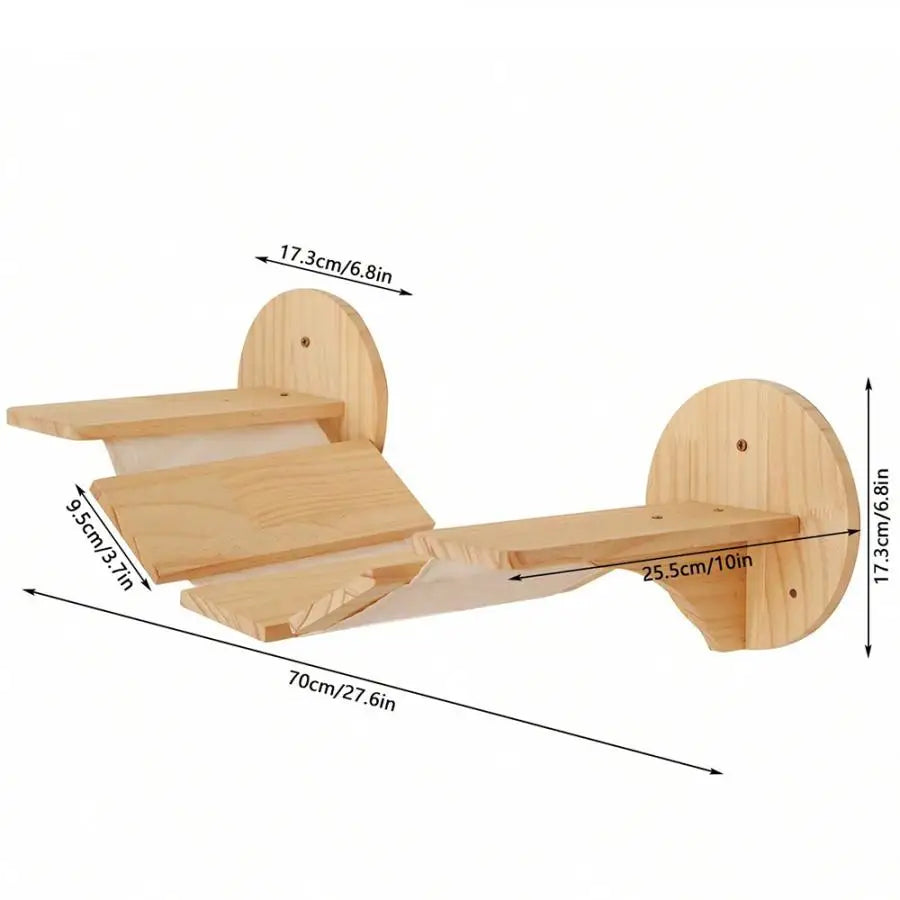 Arbre à Chat Mural Suspendu™ - Ronron-Toudou