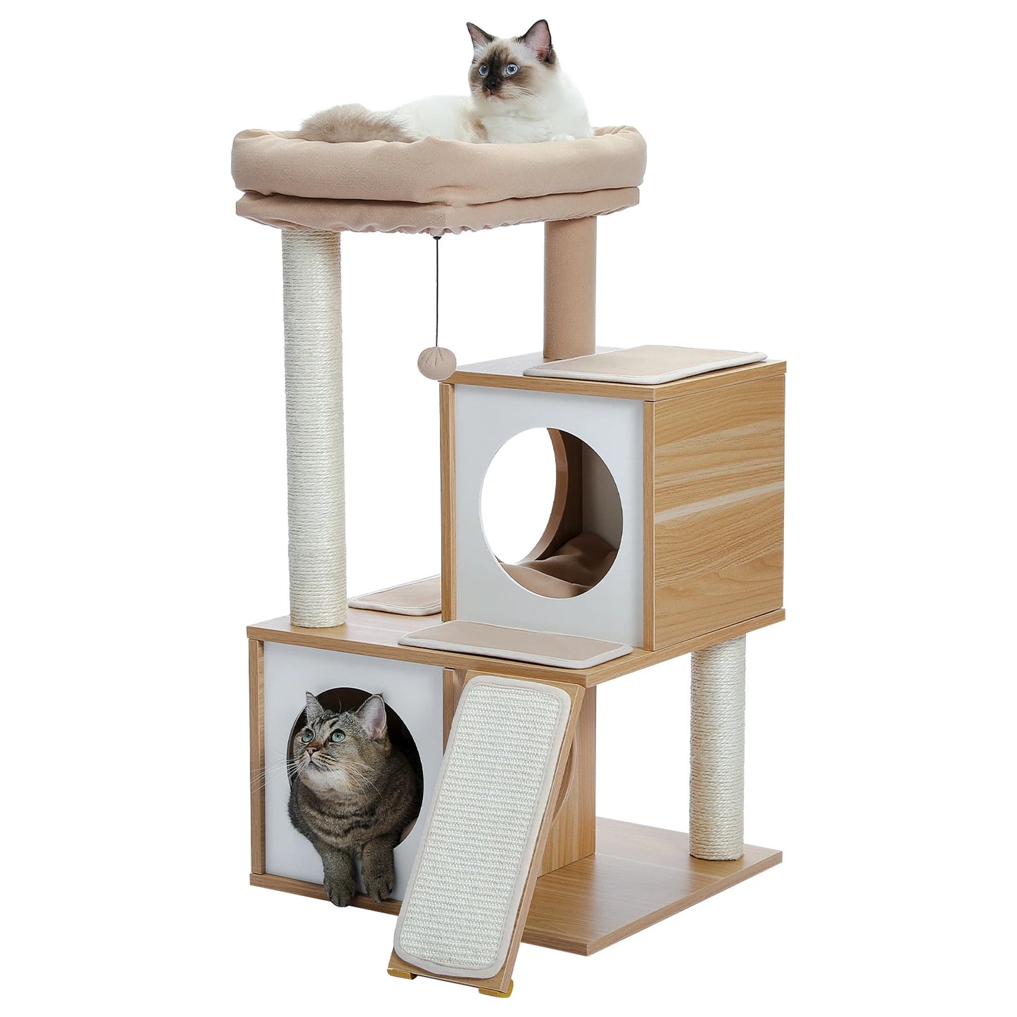 arbre-a-chat-nid-beige-blanc