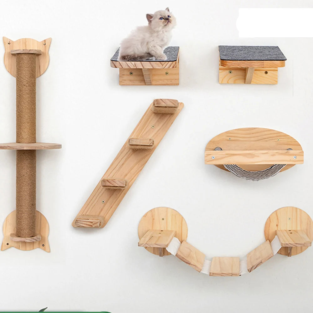 Arbre à Chat Mural Suspendu™ - Ronron-Toudou