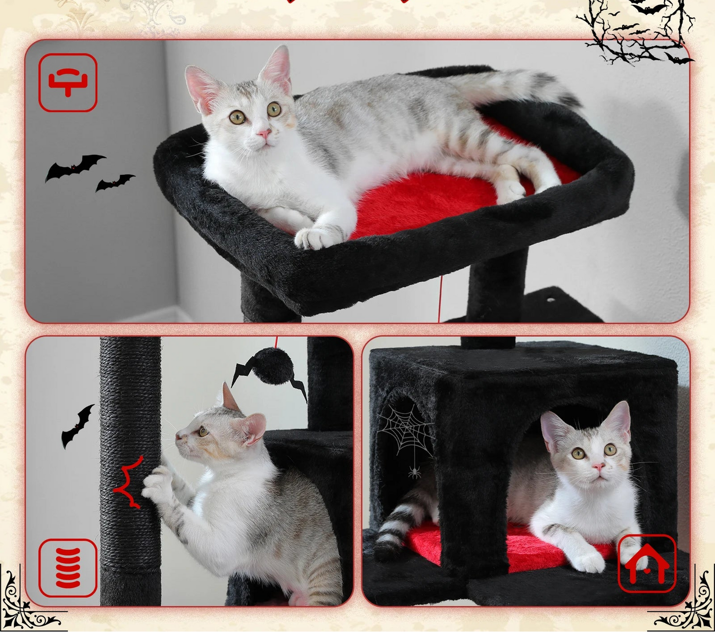 arbre-a-chat-ultra-rouge-noir-robuste