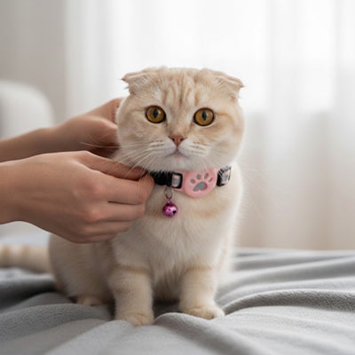 collier-gps-chat-rose-noir