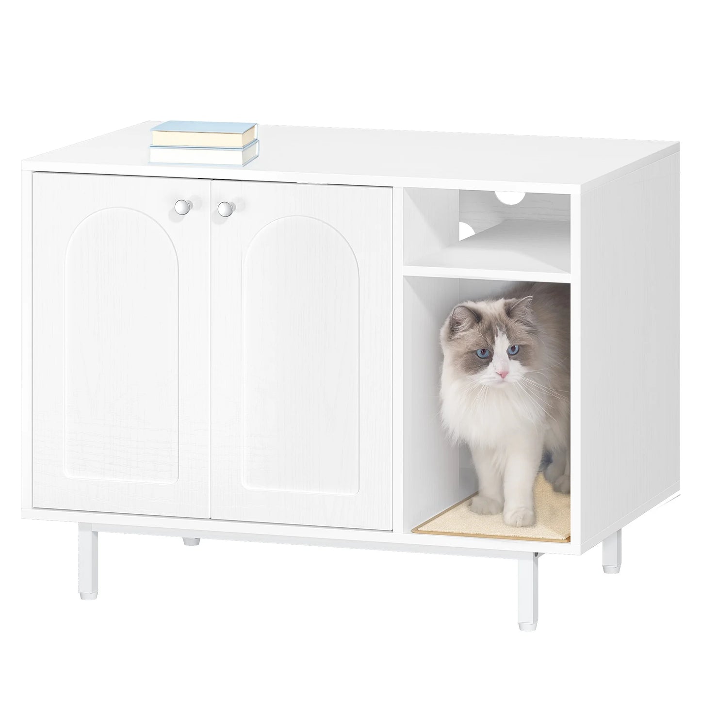 Meuble litière pour chat - Discret™ - Ronron-Toudou