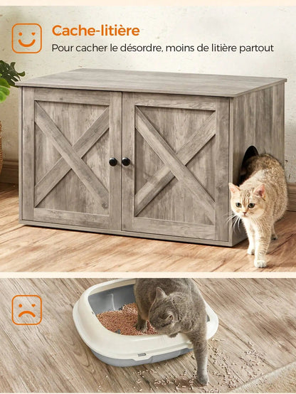 Meuble litière pour chat - Abri™ - Ronron-Toudou