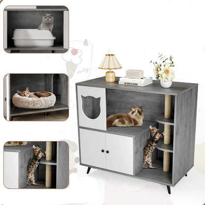 Meuble litière pour chat - Meubli™ - Ronron-Toudou