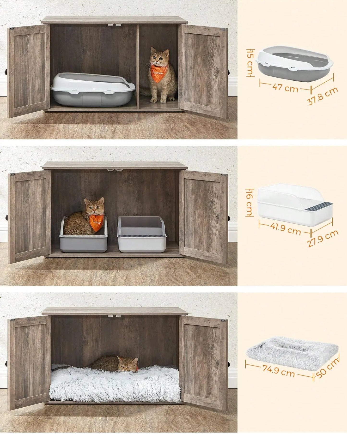 Meuble litière pour chat - Abri™ - Ronron-Toudou