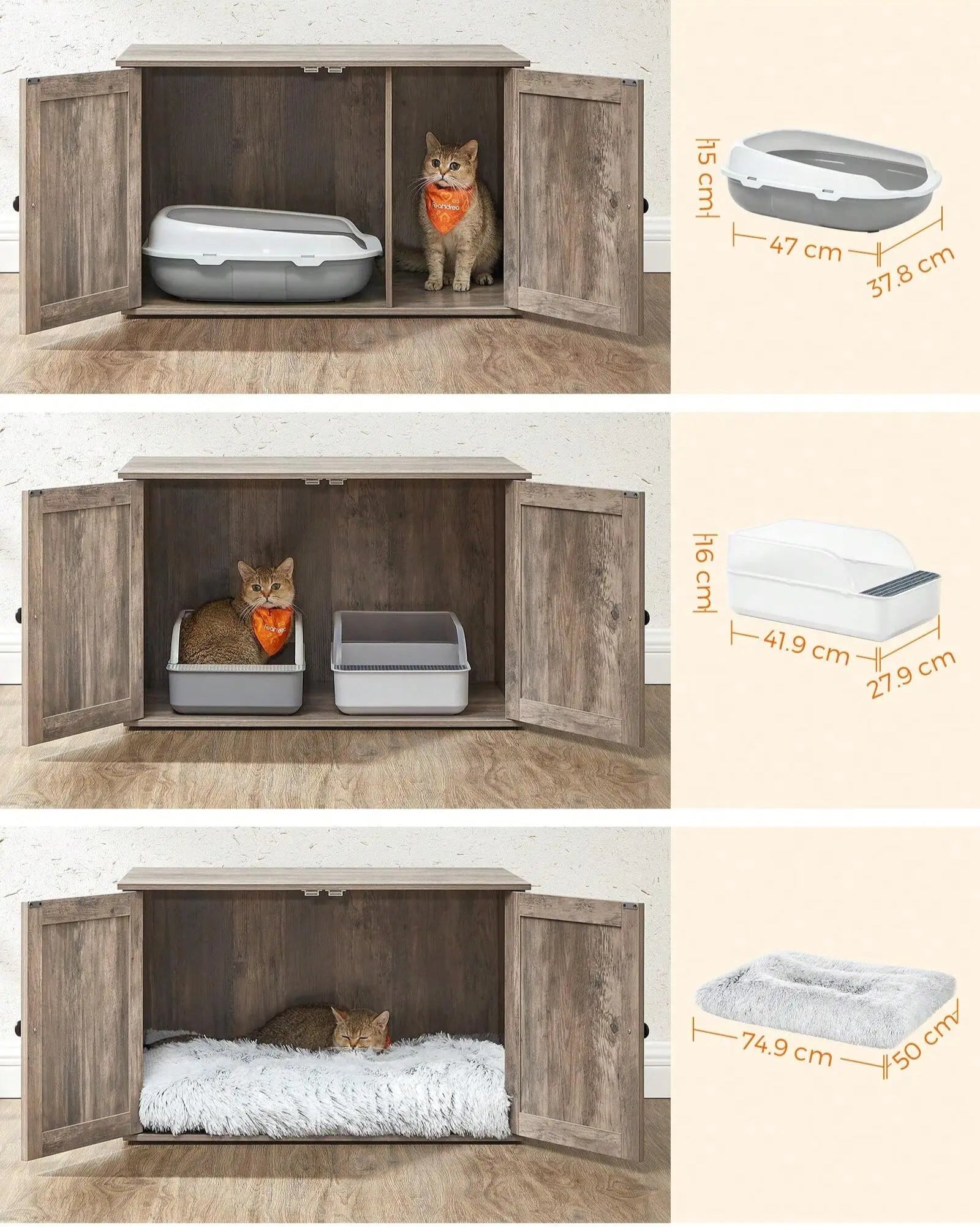 Meuble litière pour chat - Abri™ - Ronron-Toudou