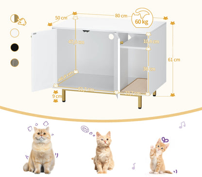 Meuble litière pour chat - Discret™ - Ronron-Toudou