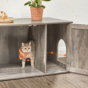 Meuble litière pour chat - Abri™ - Ronron-Toudou