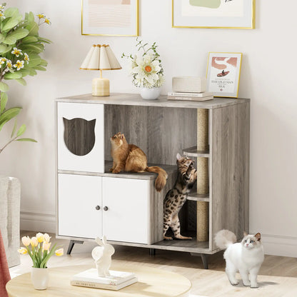 Meuble litière pour chat - Meubli™ - Ronron-Toudou