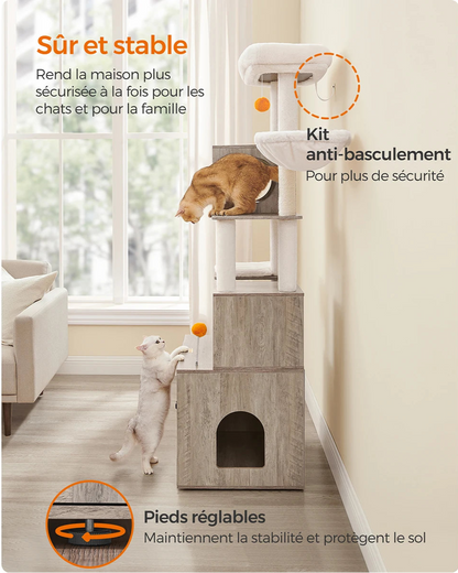 Meuble litière pour chat - Lideal™ - Ronron-Toudou