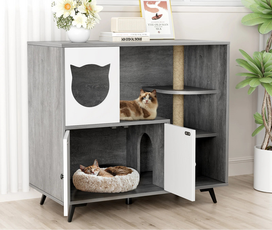 Meuble litière pour chat - Meubli™ - Ronron-Toudou