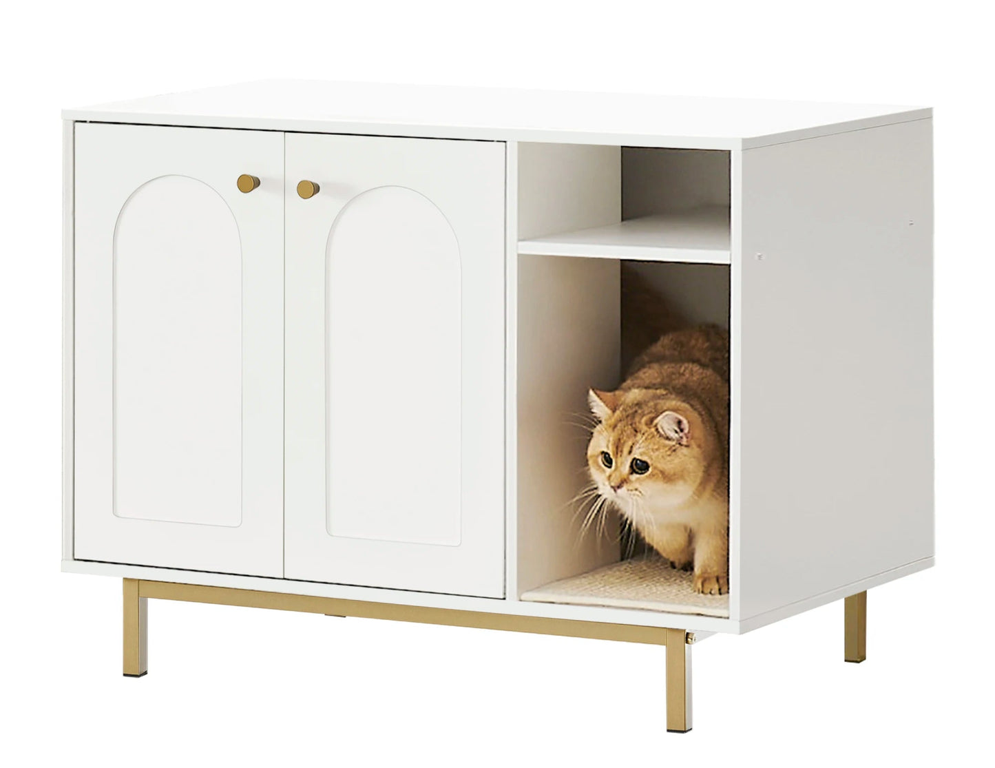 Meuble litière pour chat - Discret™ - Ronron-Toudou