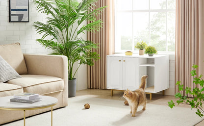 Meuble litière pour chat - Discret™ - Ronron-Toudou