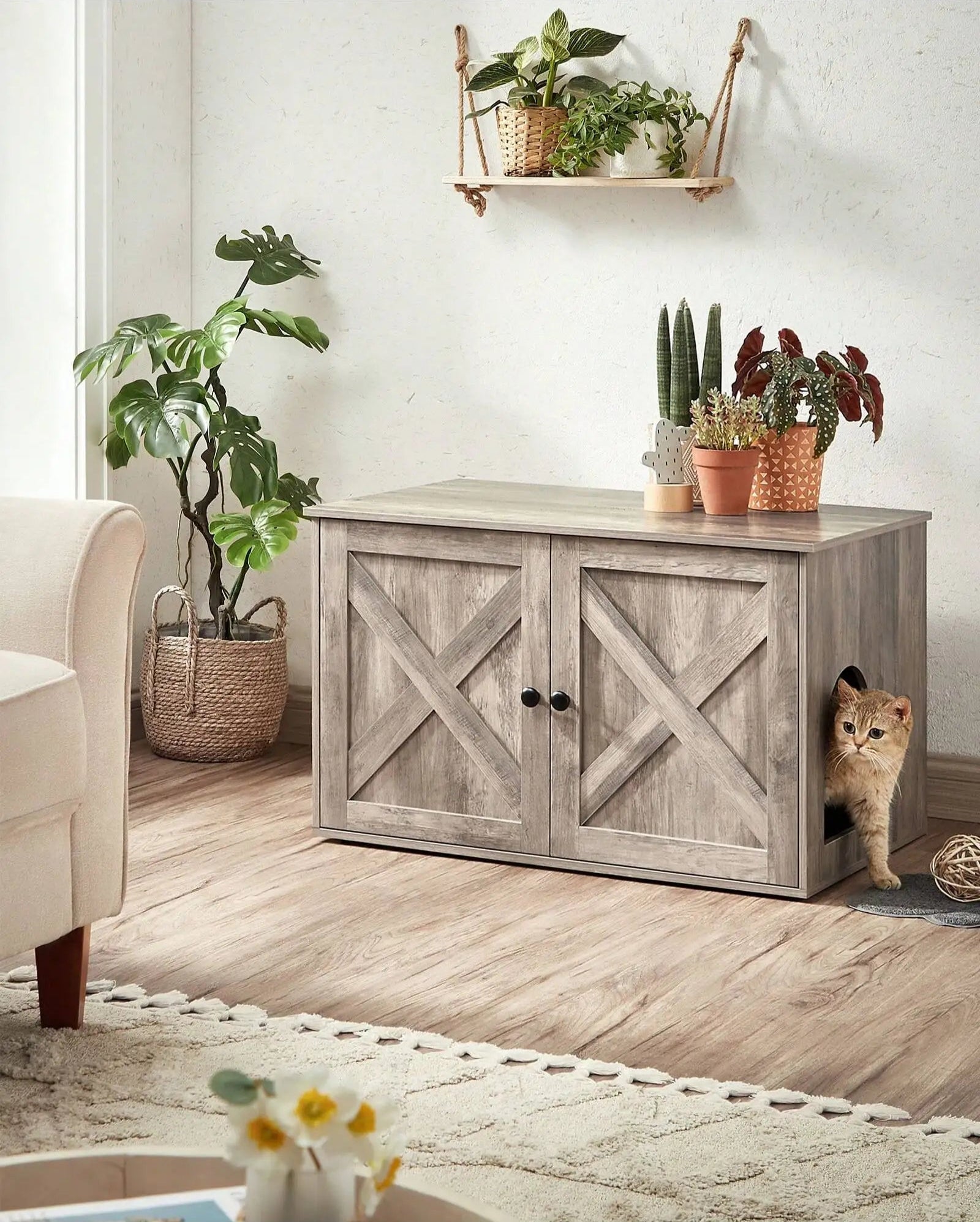 Meuble litière pour chat - Abri™ - Ronron-Toudou