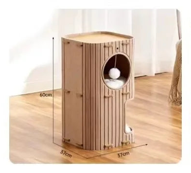 niche-pour-chat-douillet-marron-un