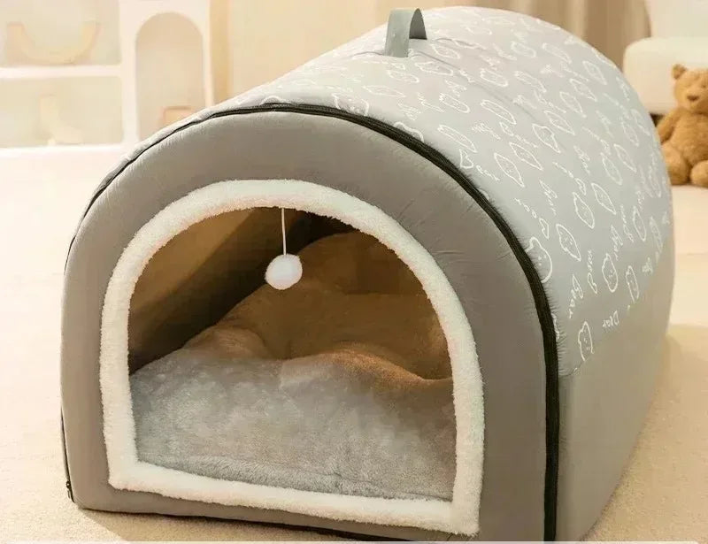 panier-pour-chat-chaleureux-gris