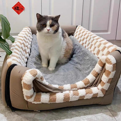 panier-pour-chat-chaleureux-pliable