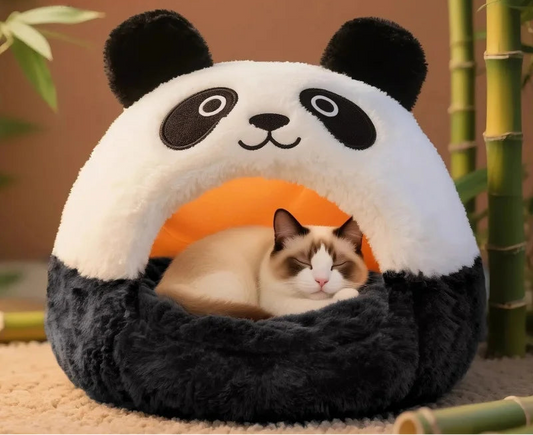 panier-pour-chat-panda-noir-blanc