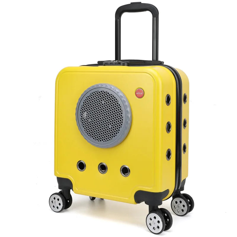 poussette-pour-chat-hublot-jaune