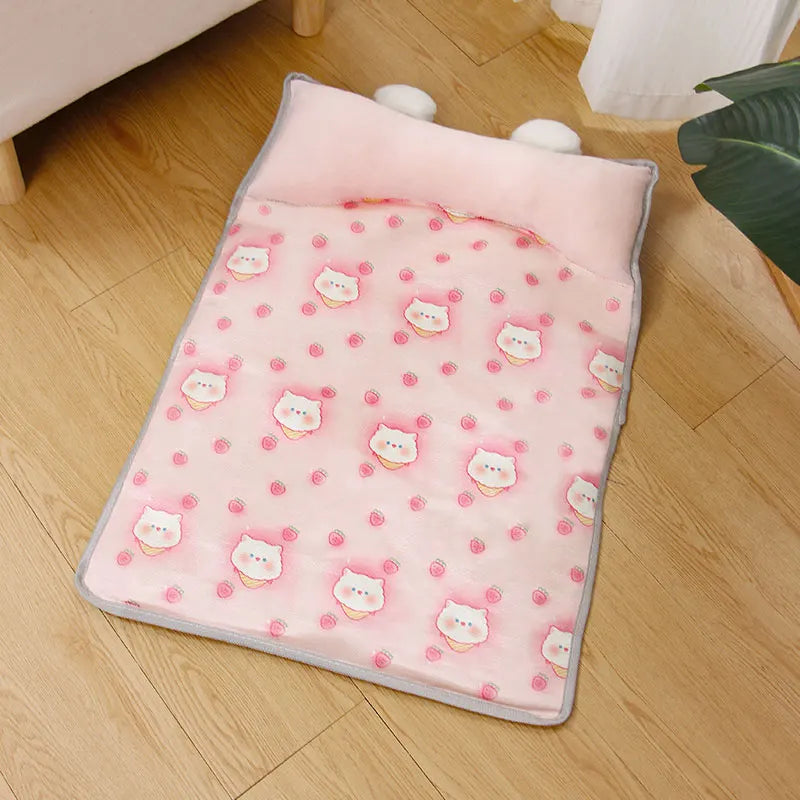 tapis-rafraichissant-chat-icefresh-rose