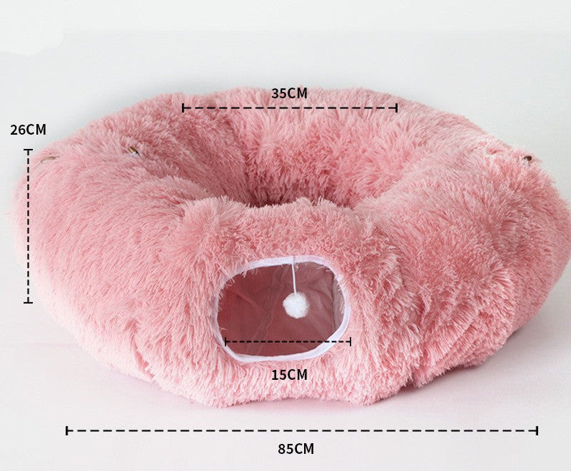 tunnel-pour-chat-luxplay-rose-dim